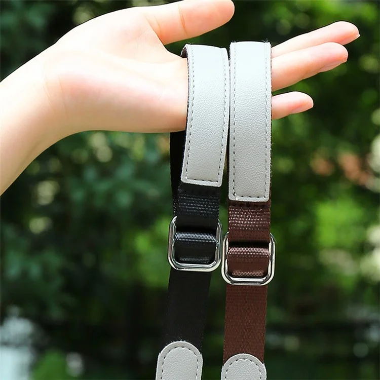 Camera Carrying Strap For Sony Fujifilm Canon , 29-35CM Telescopic Polyester Anti-Wear Wrist Strap - Coffee