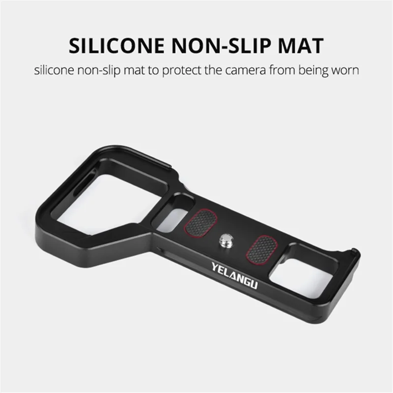 YELANGU CL8 Baseplate de aluminio para Sony A9II / A7R4 con interfaz de zapata fría Accesorio de cámara