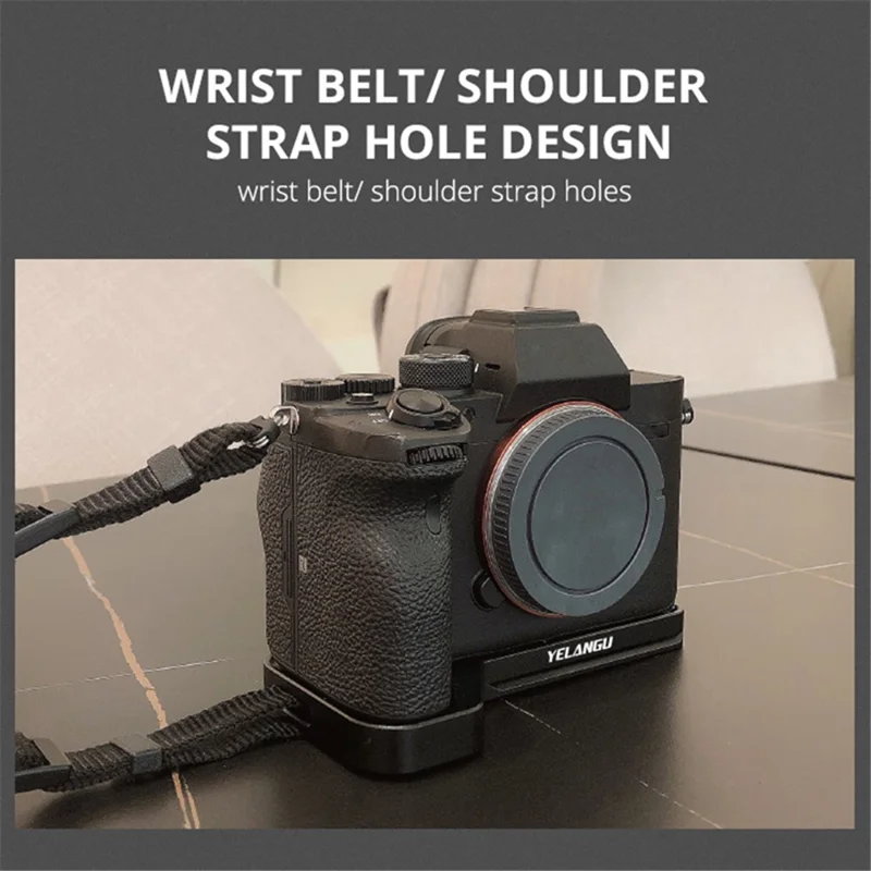 YELANGU CL8 Baseplate de aluminio para Sony A9II / A7R4 con interfaz de zapata fría Accesorio de cámara