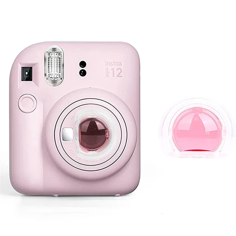 For Instax Mini 12 7-in-1 Accessories Kit Camera Bag Album Photo Frame Stickers Lens Set - Purple