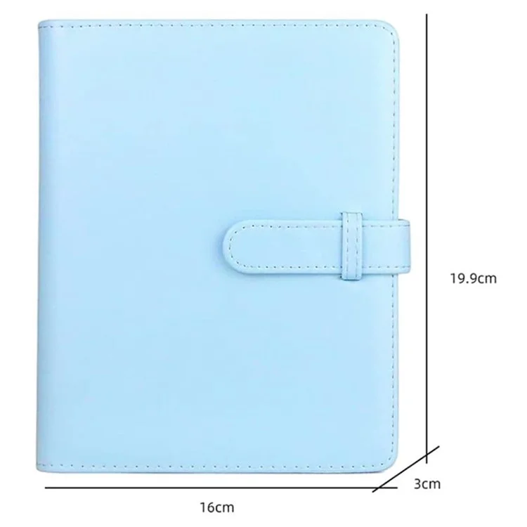 Pour Instax 3 pouces Photos Album de Stockage 256 Poches PU Cuir Photo Livre de Stockage - Bleu