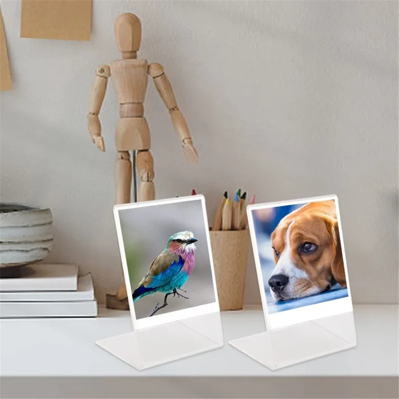 Accessories Kit for Instant Camera Parts with PU Leather Album, Acrylic Photo Frames, Stickers - Black