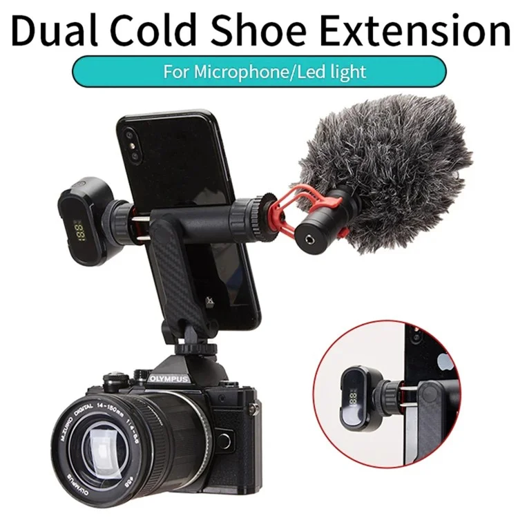 JMARY BH-05 Camera Smartphone Clamp Bracket 360-Degree Rotating Mount Holder