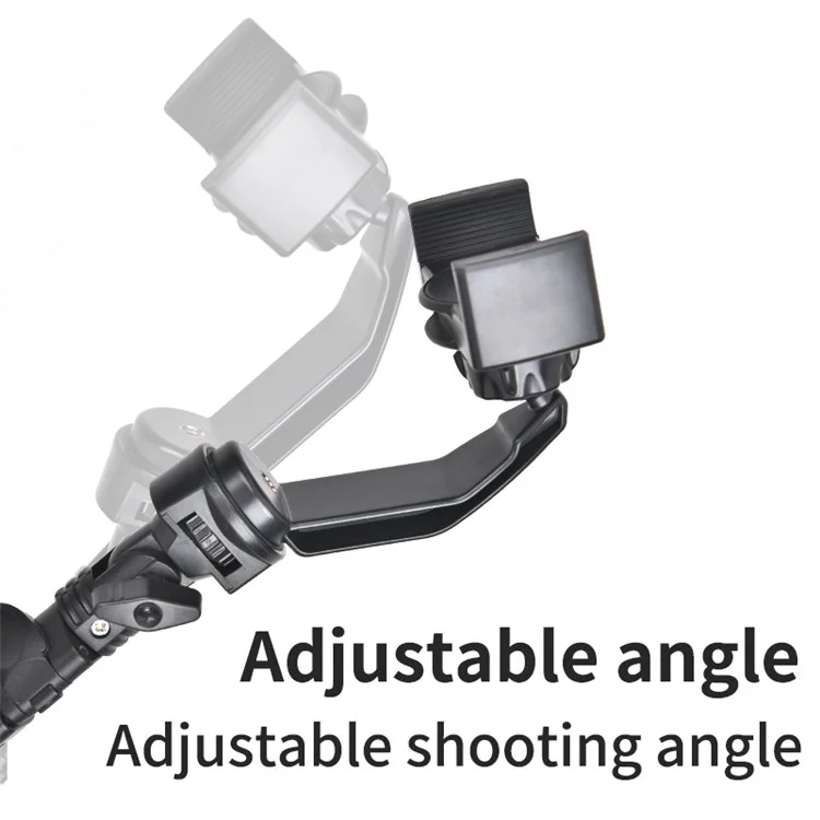 YELANGU LW103 Outdoor Cell Phone Selfie-Stick mit 4 Clips, Handyhalter