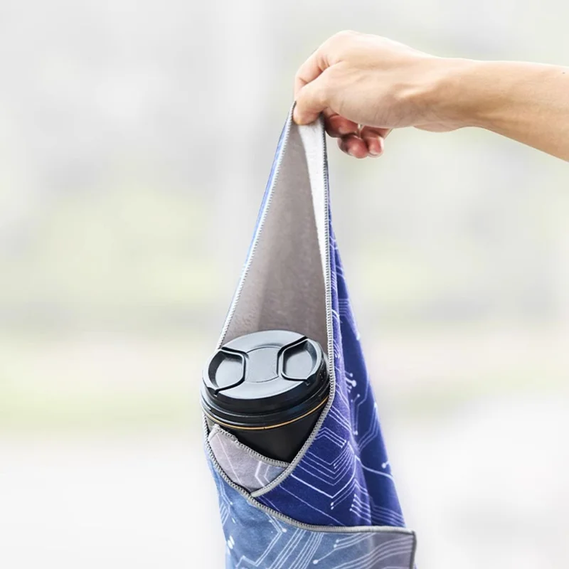 CWATCUN H87W Camera Lens Cleaning Cloth Polyester Protection Wrapped Cloth for Tablet, Drone - Cartoon