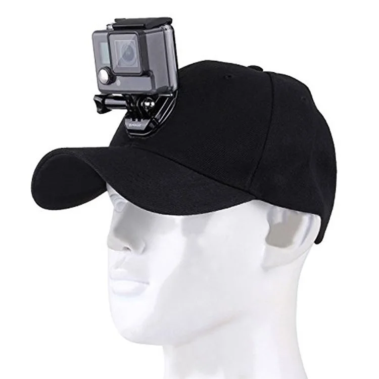 G243 Für GoPro / Xiaoyi Sportskamera-Montagekappe Kamerahalter Baumwoll-Baseball-Kappe