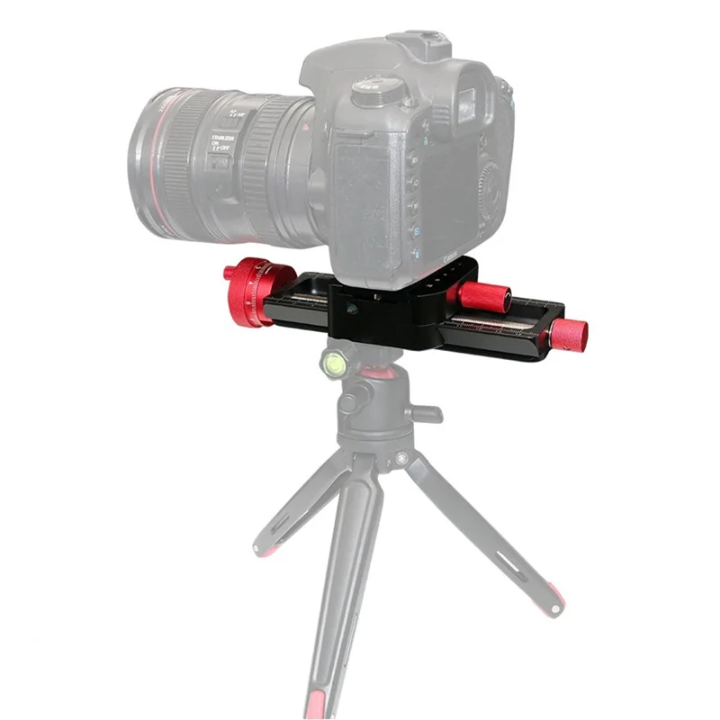 H045 Camera Tripod Slider Macro Slide Rail Photography Quick Release Plate Clamp Base