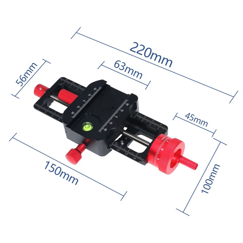 H045 Camera Tripod Slider Macro Slide Rail Photography Quick Release Plate Clamp Base