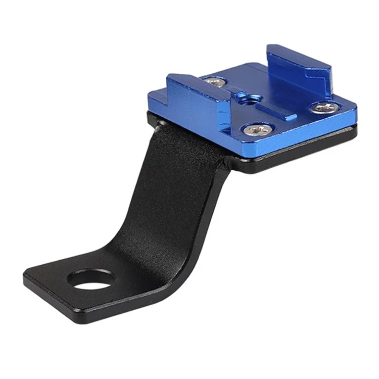 G082 Para la Cámara de Acción GoPro Motocicleta Retrovisor Soporte Del Espejo Del Espejo CNC Aluminio de la Cámara de Aleación de Aluminio - Azul