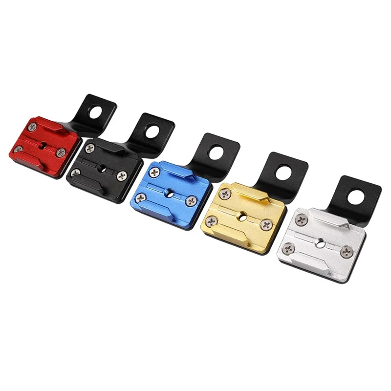 G082 Pour GoPro Action Camera Motorcycle Rearview Mirror Mount Bracket CNC Aluminum Alloy Camera Holder - Black