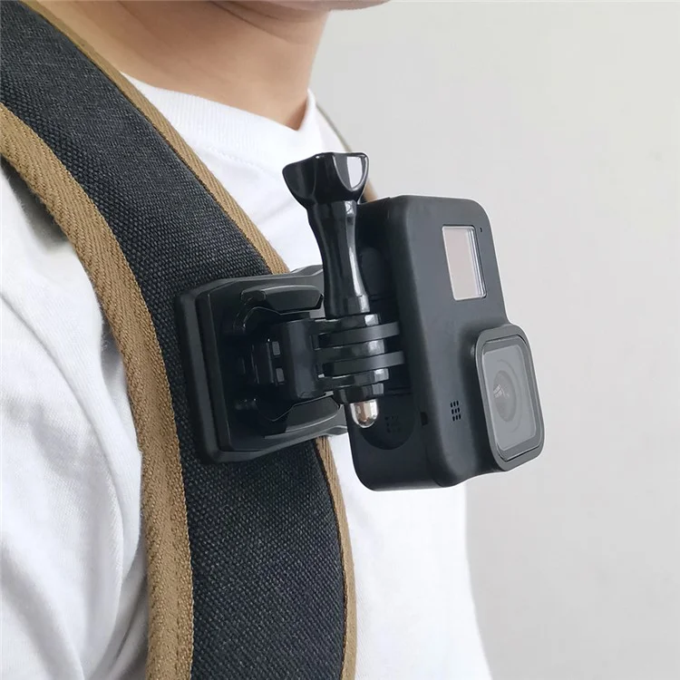 G154 Per Gopro Hero 6 / 5 / 4 / 3+ / 3 / 2 / 1 Supporto per fotocamera a 360 gradi Clip zaino