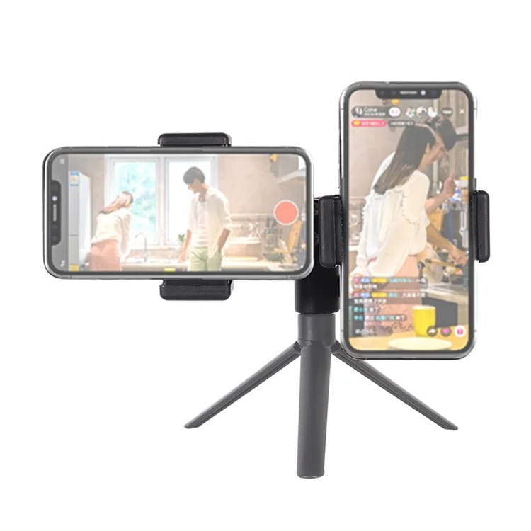 Z011 Clip per telefono cellulare a doppia testa Rotazione a 360 gradi Supporto per live streaming 