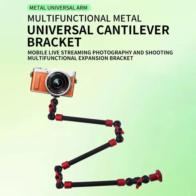 Z054 Camera Clamp Mount with Articulating Magic Arm Adjustable Metal Cantilever Bracket