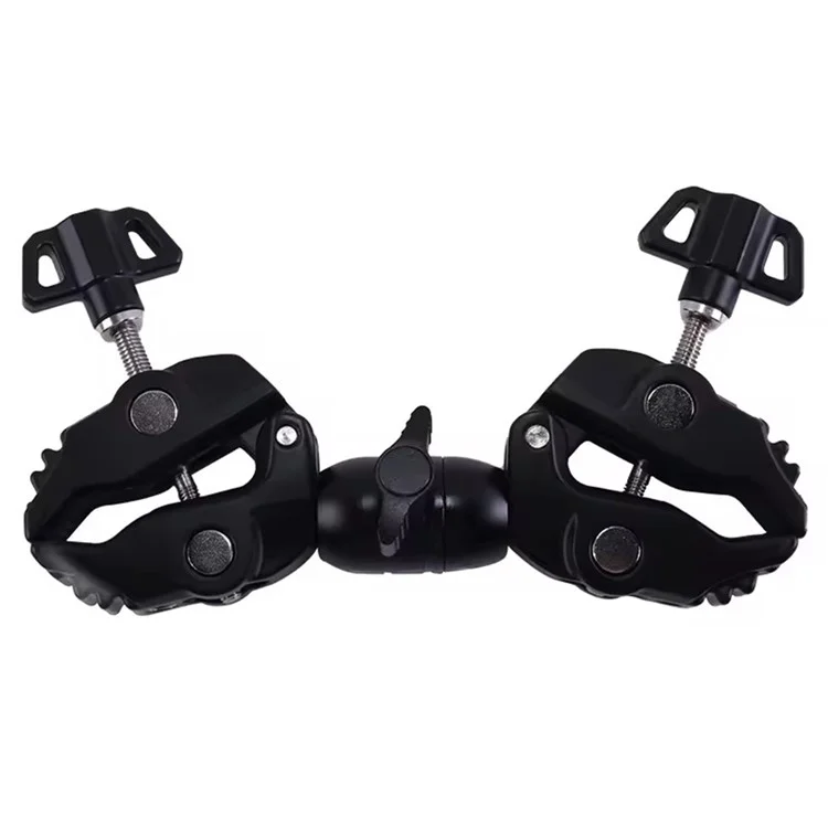 Grampo de Câmera Dupla Z074, Pinça Caranguejo, Suporte de Monitor, Braço Mágico com Cabeça de Bola Dupla