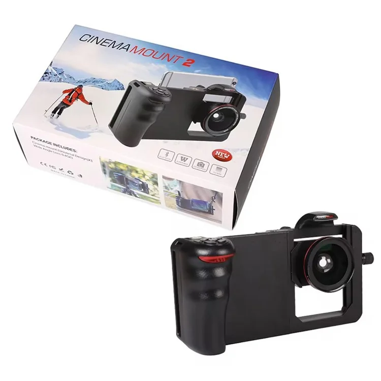 H038 Universal Phone Cage Video Stabilizer Grip Vlogging Video Recording Smartphone Frame