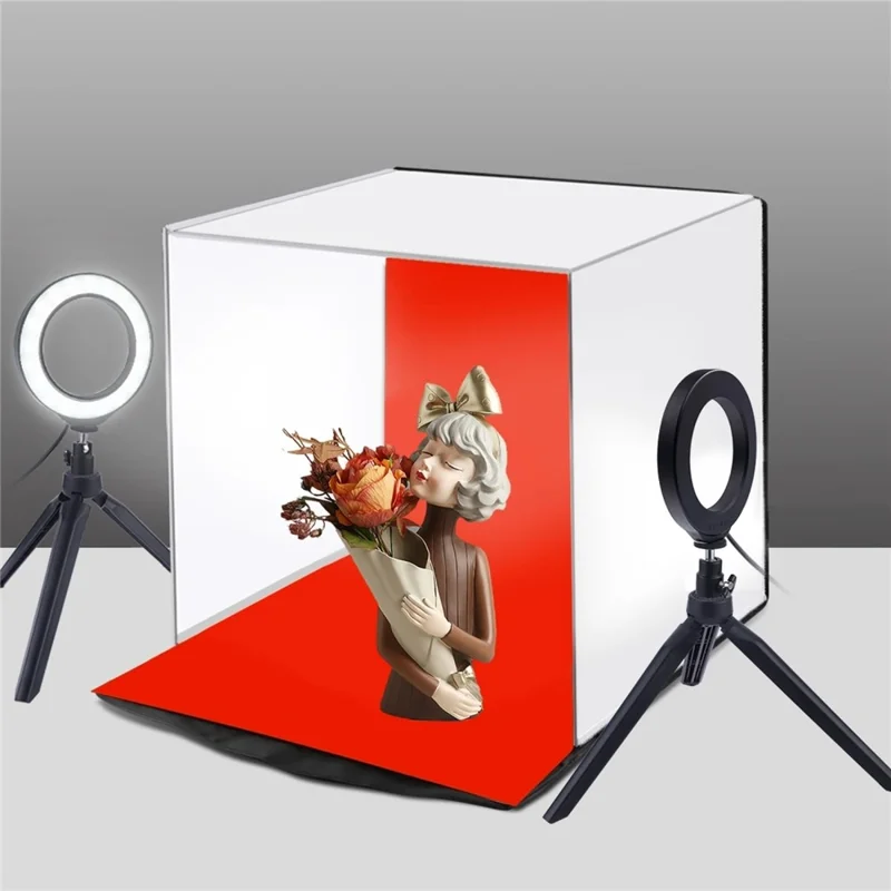 PULUZ PU5140 40cm Portable Folding Photo Studio Soft Light Box with 5 Color Backdrops for Smartphone Photography