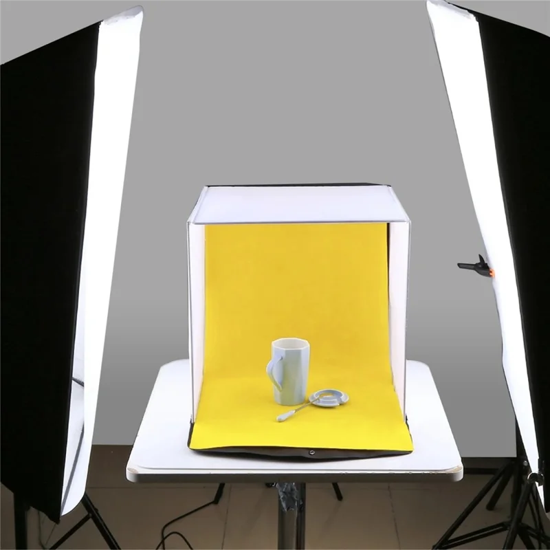 PULUZ PU5140 40cm Portable Folding Photo Studio Soft Light Box with 5 Color Backdrops for Smartphone Photography