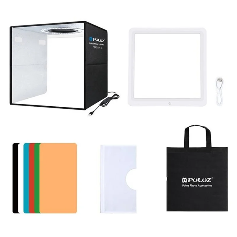 PULUZ PKT3200 30cm Portable Folding Photo Studio Light Box LED Photography Tent with Shadowless Light