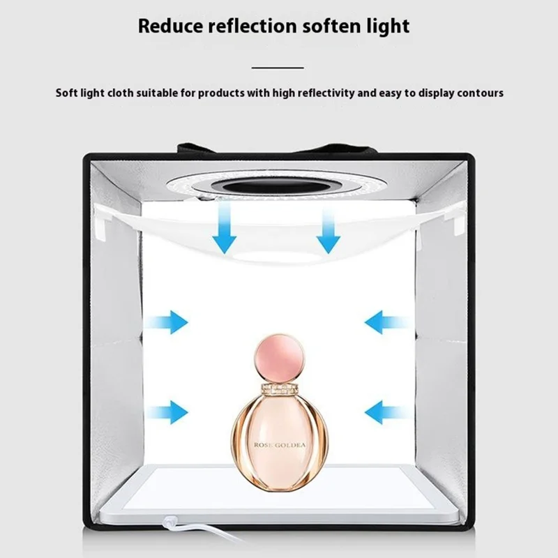 PULUZ PKT3200 30cm Portable Folding Photo Studio Light Box LED Photography Tent with Shadowless Light