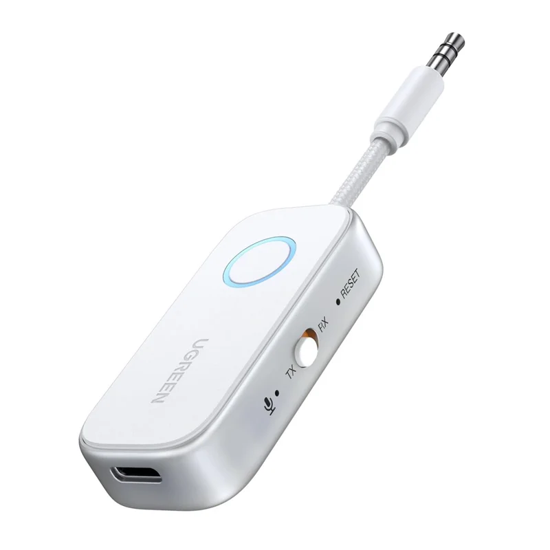 UGREEN CM872 2-in-1 Bluetooth-compatible 6.0 Transmitter Receiver 18H Battery 3.5mm Audio Headphones Adapter for TV Car