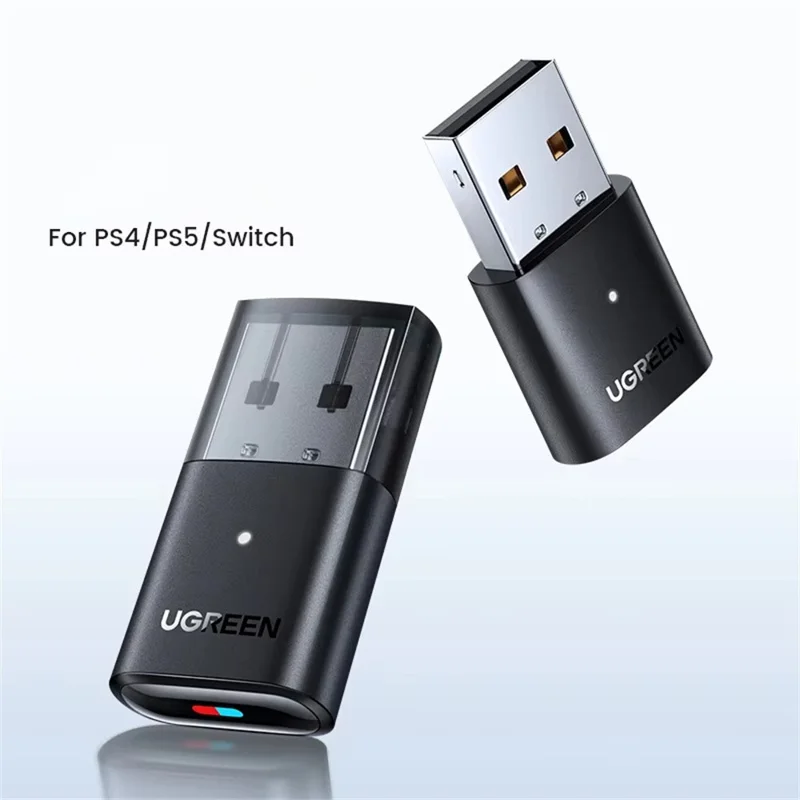 UGREEN CM408 Bluetooth 5.0 USB-adapter för PS4 Pro / PS5 / Nintendo Switch / PC Trådlösa hörlurar Ljudsändare
