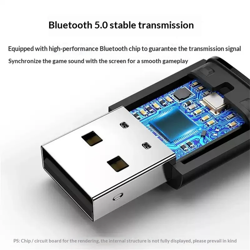 UGREEN CM408 Bluetooth 5.0 USB-adapter för PS4 Pro / PS5 / Nintendo Switch / PC Trådlösa hörlurar Ljudsändare