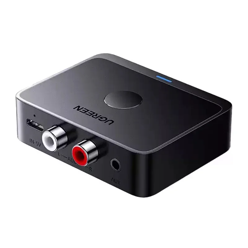 UGREEN 55545 Receptor Bluetooth 6.0 Audio HiFi Sound Adaptador Inalámbrico AUX - Negro