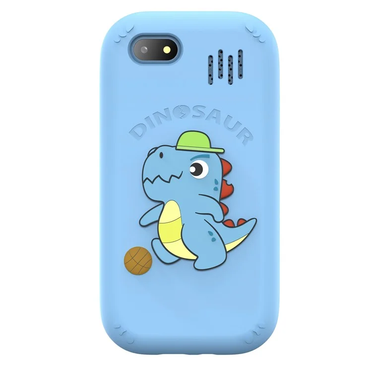 Cámara Juego de diseño de dibujos animados W9 de 2.8 pulgadas Reloj despertador recargable HD Cámara de juguete - Azul