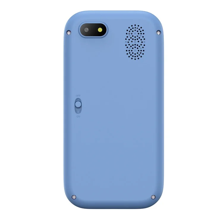 Cámara Juego de diseño de dibujos animados W9 de 2.8 pulgadas Reloj despertador recargable HD Cámara de juguete - Azul
