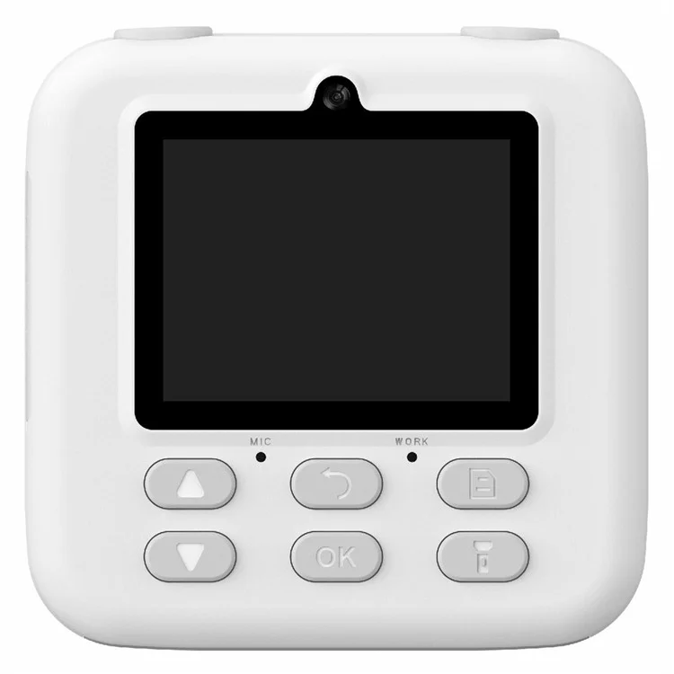 P79 Photo Instant Print Kids Digital Camera Fun Game HD 1080P Dual Lens Camera - White