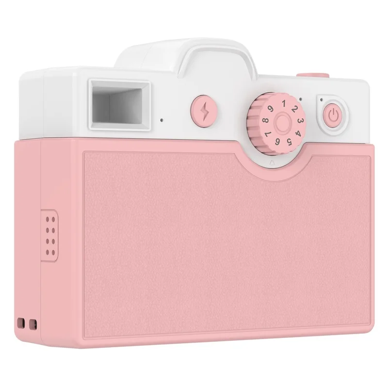 Q8 200 DPI Instant Print Children Digital Camera Mini Inkless Thermal Printer - Pink