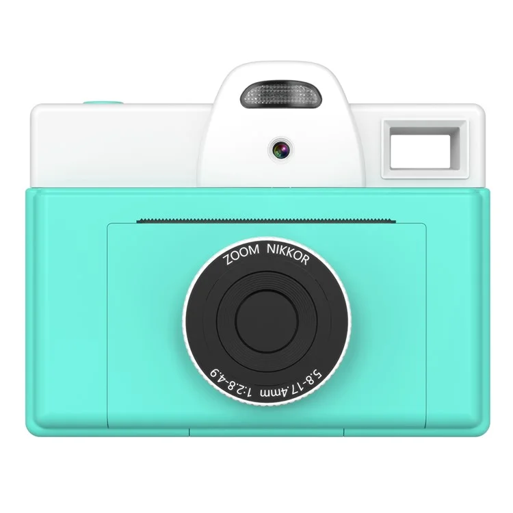 Q8 200 DPI Instant Print Children Digital Camera Mini Inkless Thermal Printer - Blue