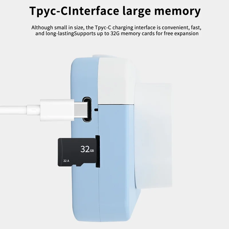 AC10 HD Dual Lens 2.4 Inch IPS Screen Kids Camera with Tripod, No Memory Card - Pink