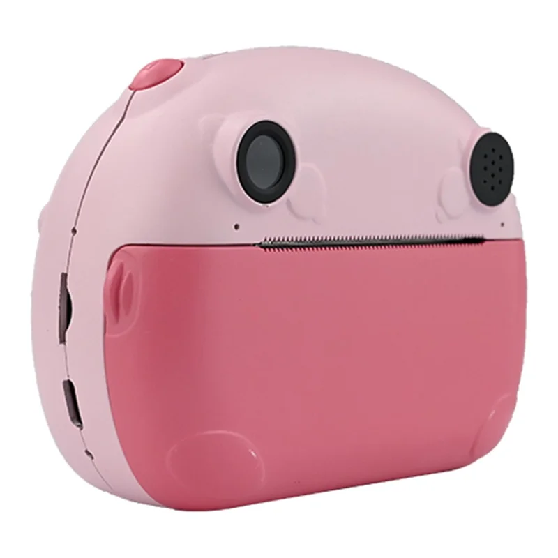 KDC-0013B 2.4 inch Screen HD Kids Instant Camera Dual Lens Thermal Printing Camera Toy - Pink