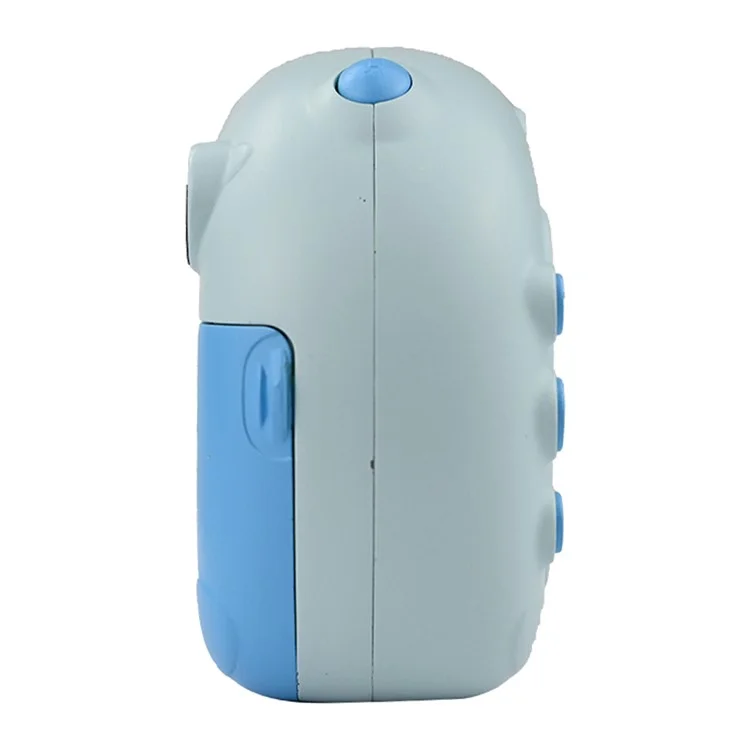 KDC-0013B Cámara instantánea de pantalla de 2,4 pulgadas HD, con doble lente y impresión térmica para niños, con tarjeta TF de 32G + lector de tarjetas - Azul
