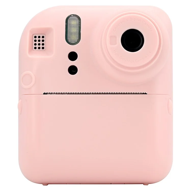 KDC-0013E HD 2.4 inch Screen Kids Camera Thermal Inkless Photo Printer with 32G TF Card+Card Reader - Pink