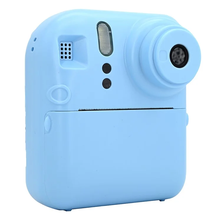 KDC-0013E 2.4-inch Screen Dual Lens Kids Instant Camera Photo Thermal Printing Camera Toy - Blue