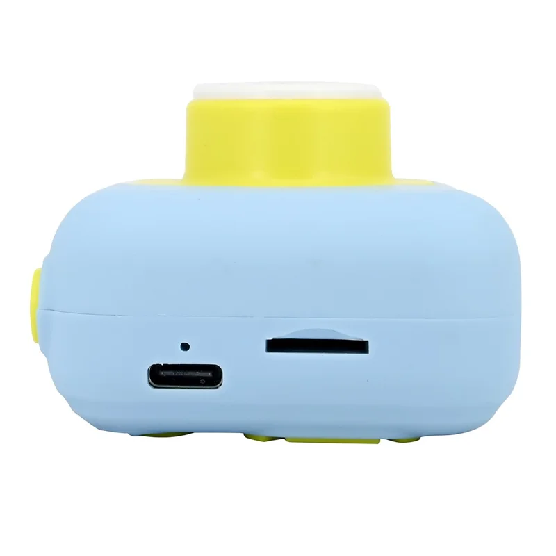 KDC-0025 2.0 Inch Screen Mini Kids Camera 180 Degree Flip Lens Video Recorder, with 32G TF Card + Card Reader - Blue