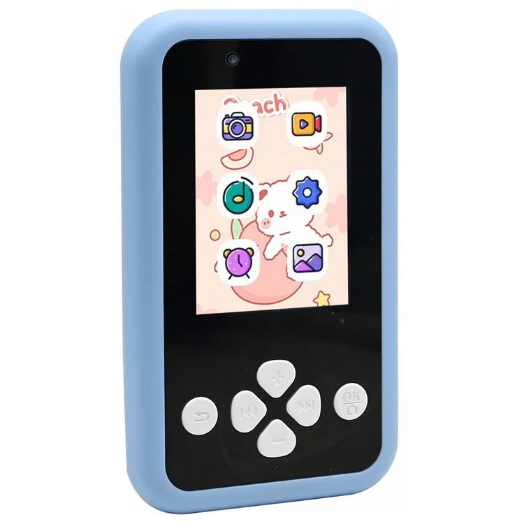 KDC-0027A 2.4 inch Screen Kid's Phone Toy Digital Camera Children Educational Toy (32G TF Card+Card Reader) - Blue