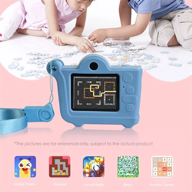 KDC-0026A 2 inch Screen Kid's Educational Camera Children Video Camera Toy - Pink