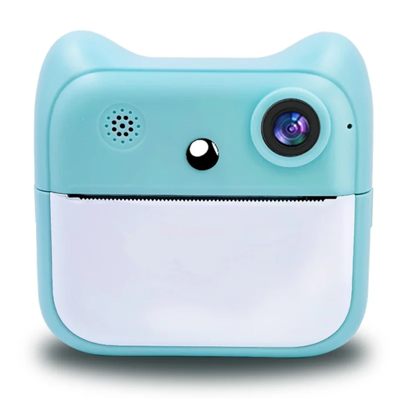 A25 2.4 Inch Kids Instant Print Digital Camera Video Recorder with Built-in Games - Blue