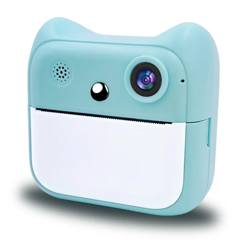 A25 2.4 Inch Kids Instant Print Digital Camera Video Recorder with Built-in Games - Blue