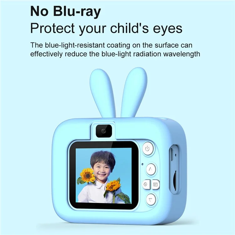 Fotocamera Mini X12 Giocattolo HD Registratore Video a Doppia Lente per Bambini (con Scheda di Memoria da 32G + Lettore di Schede) - Rosa+Cervo Giallo 