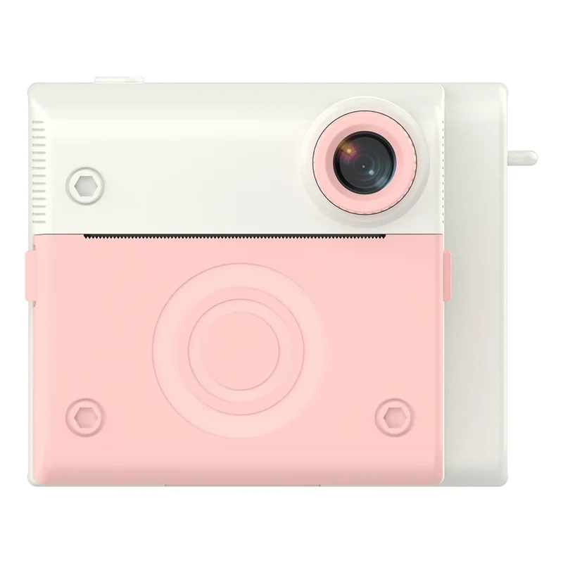 P4 2.8-Inch Kids Instant Print Camera Built-In Games MP3 Player HD Dual Lens Video Recorder - Pink