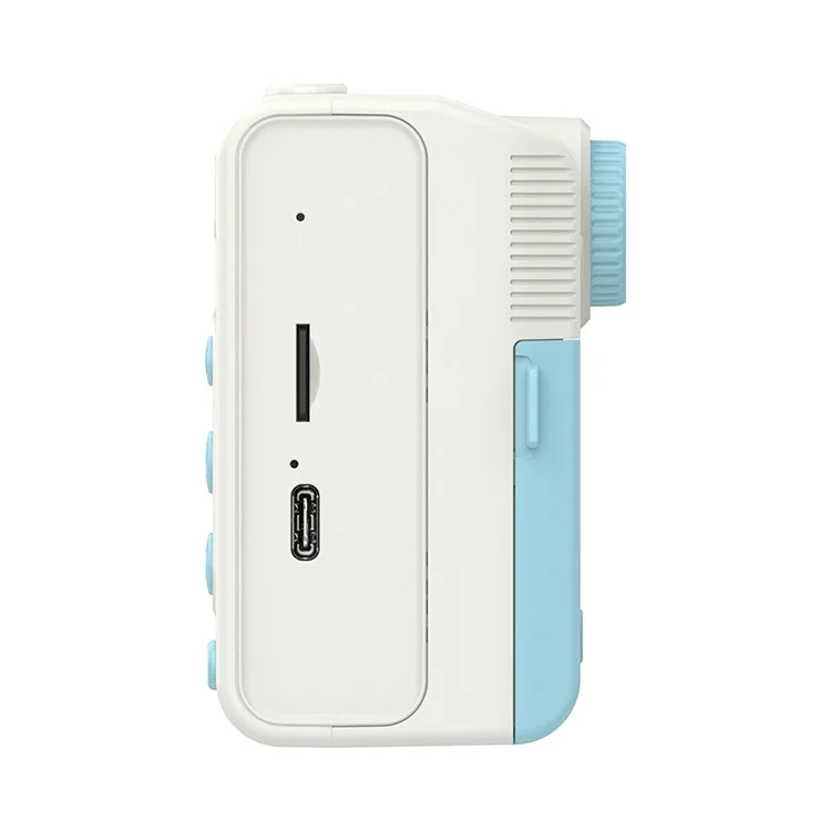 Appareil photo instantané pour enfants P4 2,8 pouces avec jeux intégrés, lecteur MP3, enregistreur vidéo HD à double objectif - Bleu