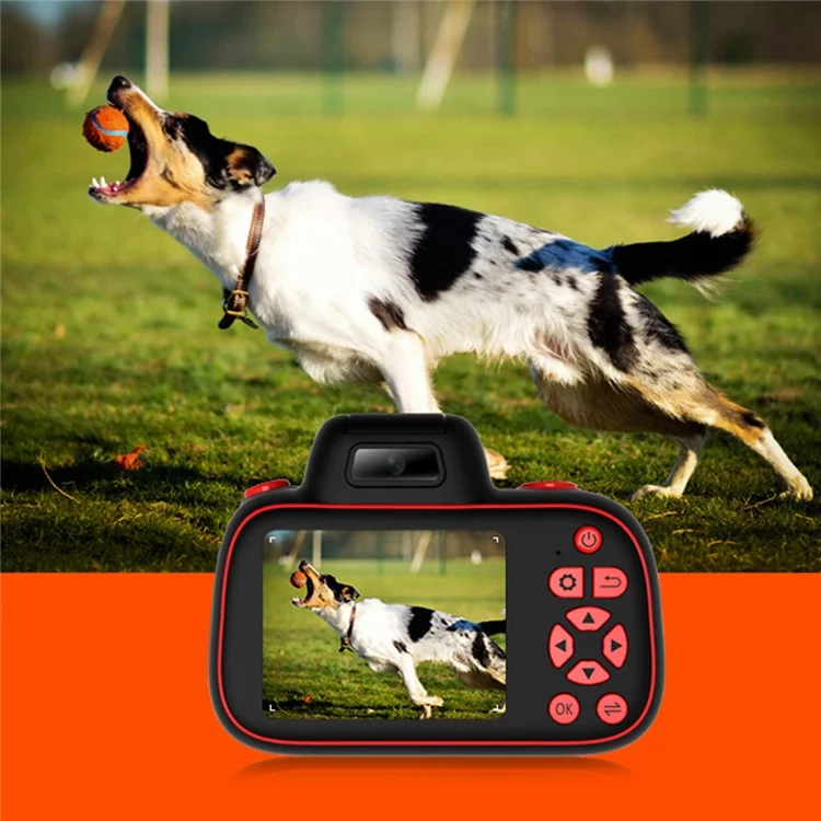 D6PRO Câmera Digital Zoom Dupla Lente 2.4 Polegadas 4K Gravador de Vídeo (Com Cartão TF de 32G + Leitor de Cartão)