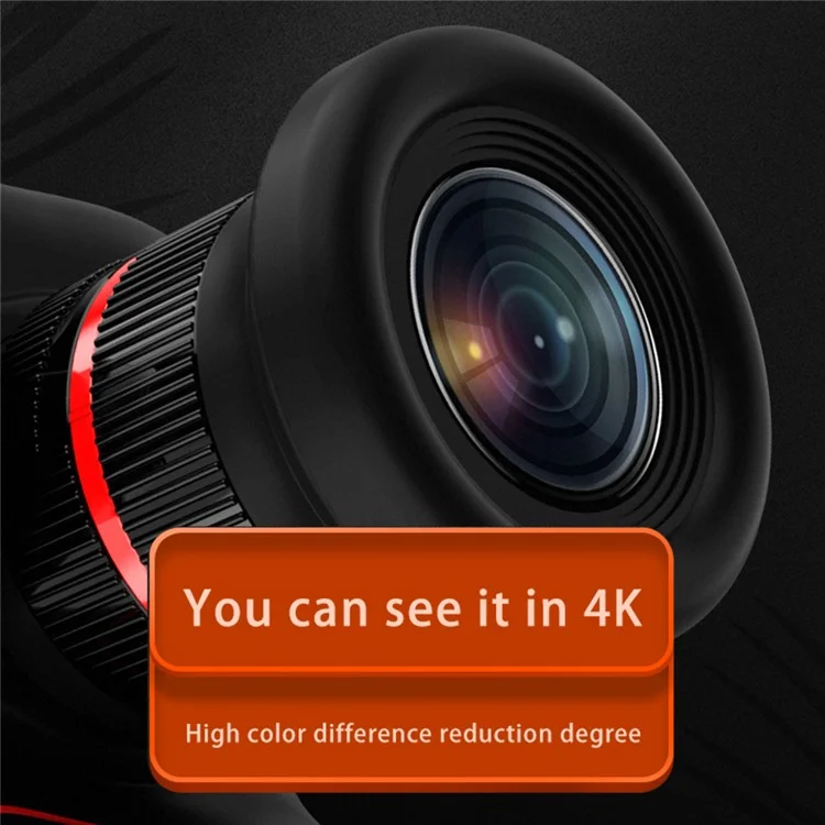 D6PRO Câmera Digital Zoom Dupla Lente 2.4 Polegadas 4K Gravador de Vídeo (Com Cartão TF de 32G + Leitor de Cartão)