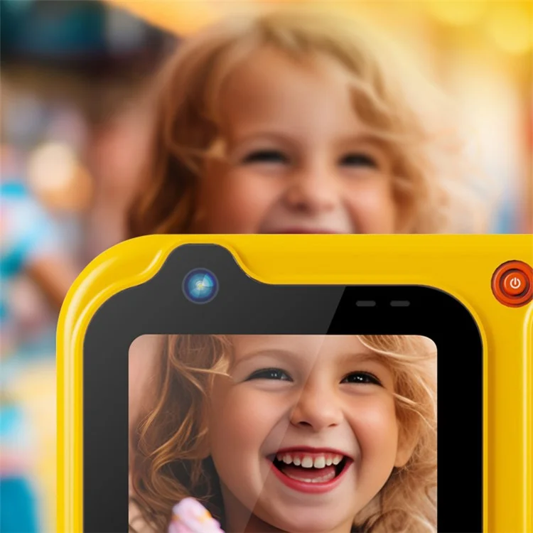 Cámara para niños D60 3m Underwater 2.4-Inch IPS Screen Dual Lens con linterna LED y botón SOS, sin trípode - Marrón