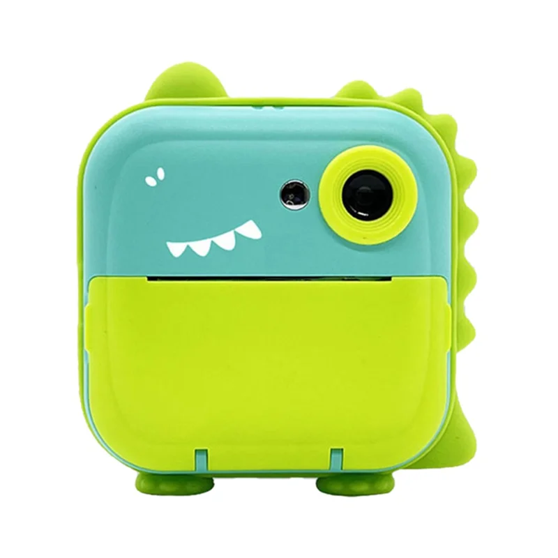 Q5 Portable HD Single-Lens Instant Camera Children Error Printer Camera with 32G Memory Card + Card Reader - Green