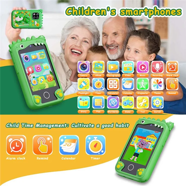 Cámara de juguete para niños con pantalla táctil de 2.8 pulgadas, lentes duales y juegos incorporados - Unicornio morado